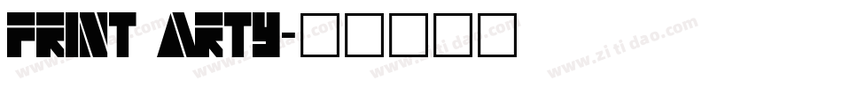 Print Arty字体转换